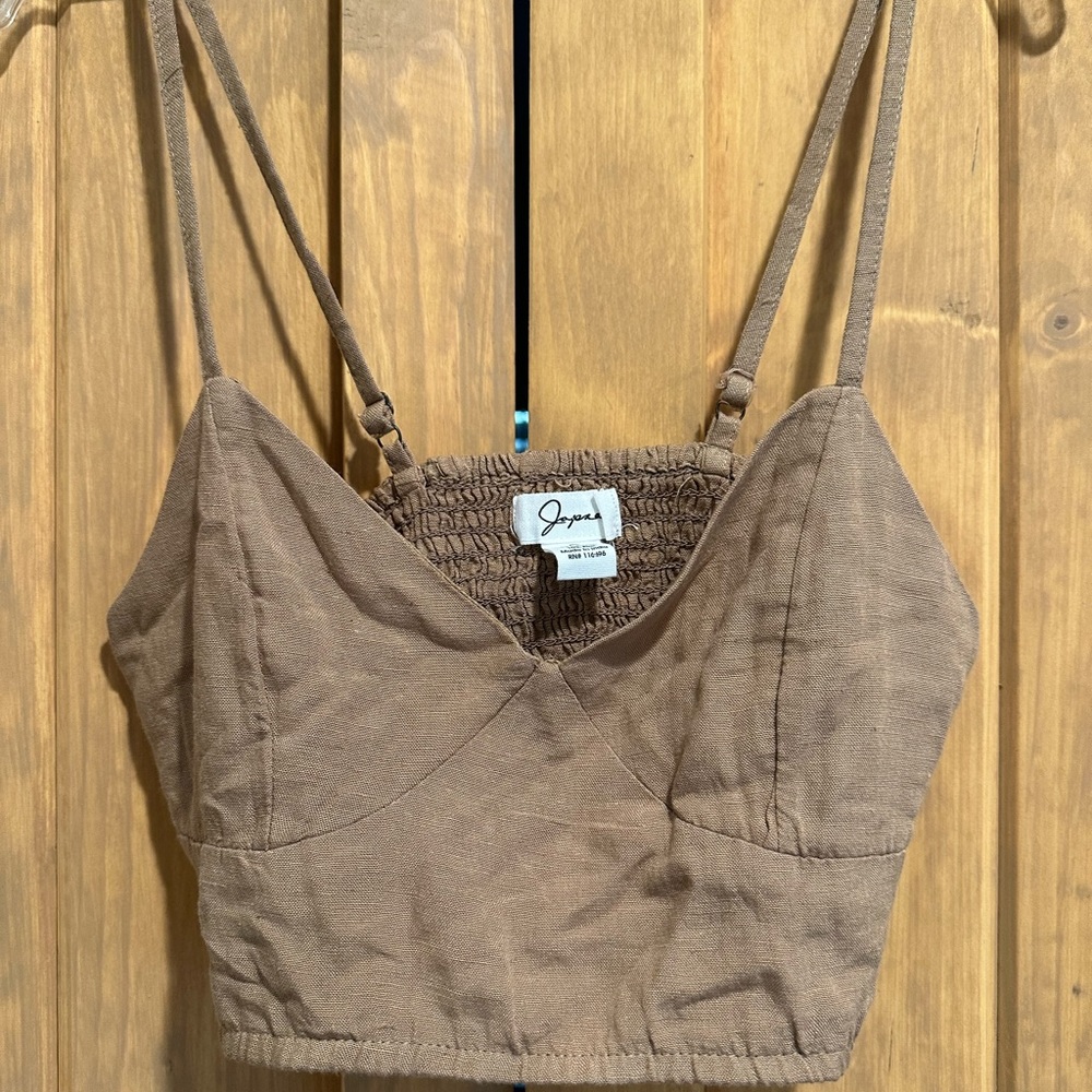 Cropped corset top